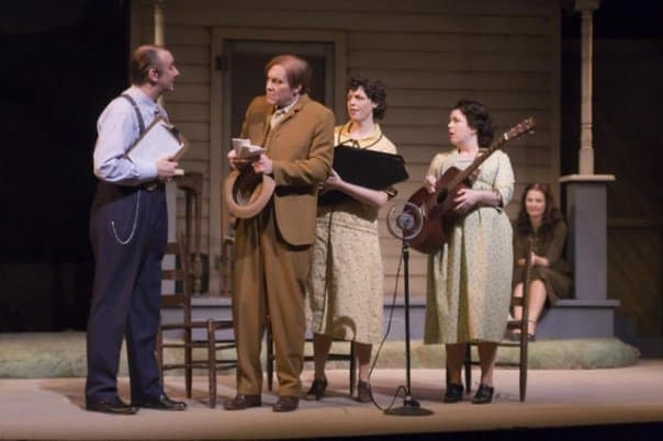 Buddy Woodward as Ralph Peer with Eugene Wolf, Jill Anderson, Joy Lynn White, Kim Neal Mays — Keep On The Sunny Side (2008)