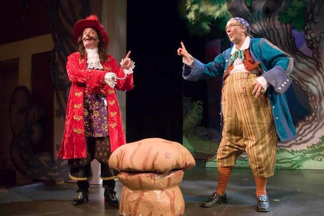 Buddy Woodward as Mr. Smee with Michael Poisson — Peter Pan (2008)