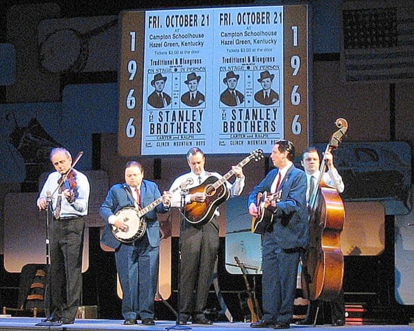 Buddy Woodward as George Shuffler with Ed Snodderly, Gill Braswell, Nick Piper, Brandon Storey — Man of Constant Sorrow (2005–07)