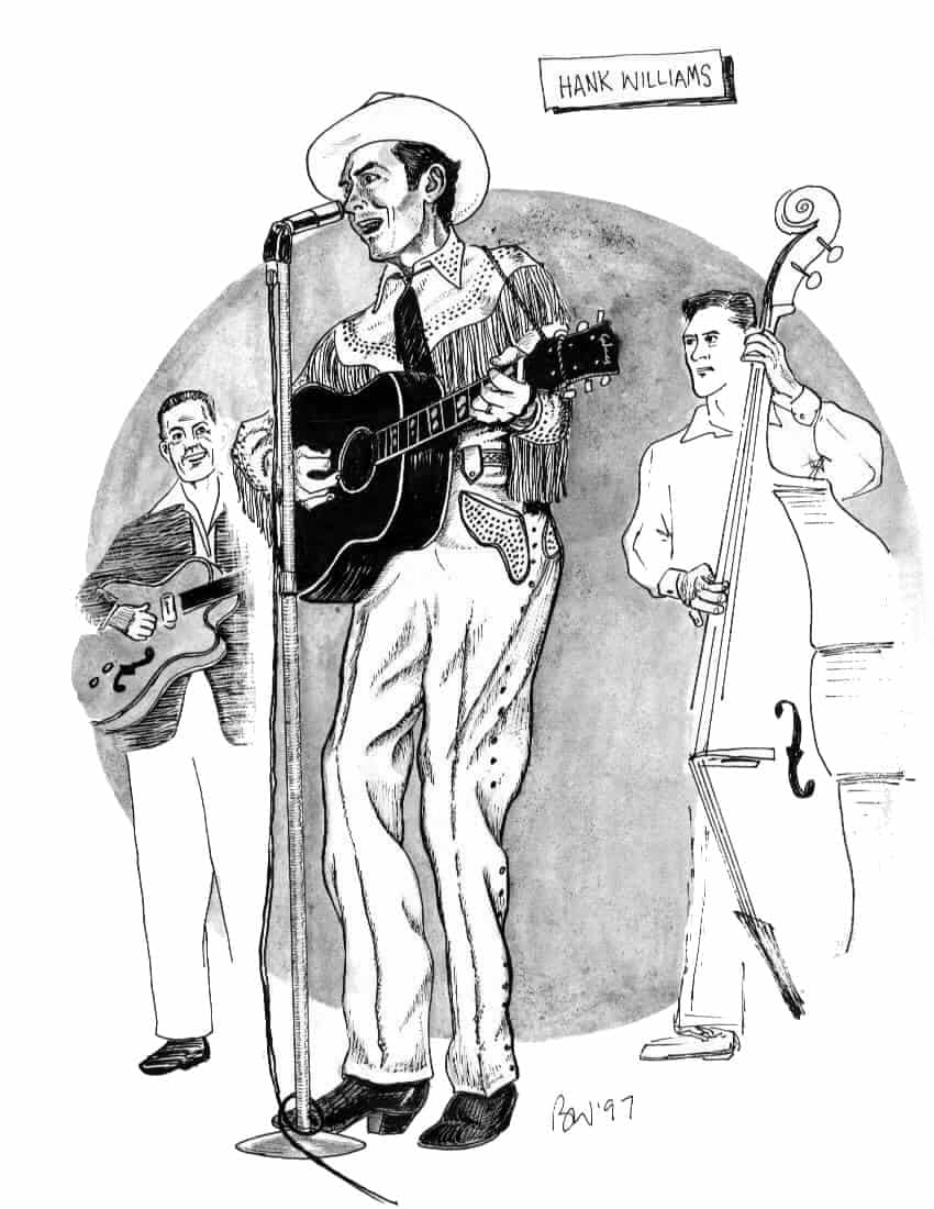 Hank Williams — original illustration