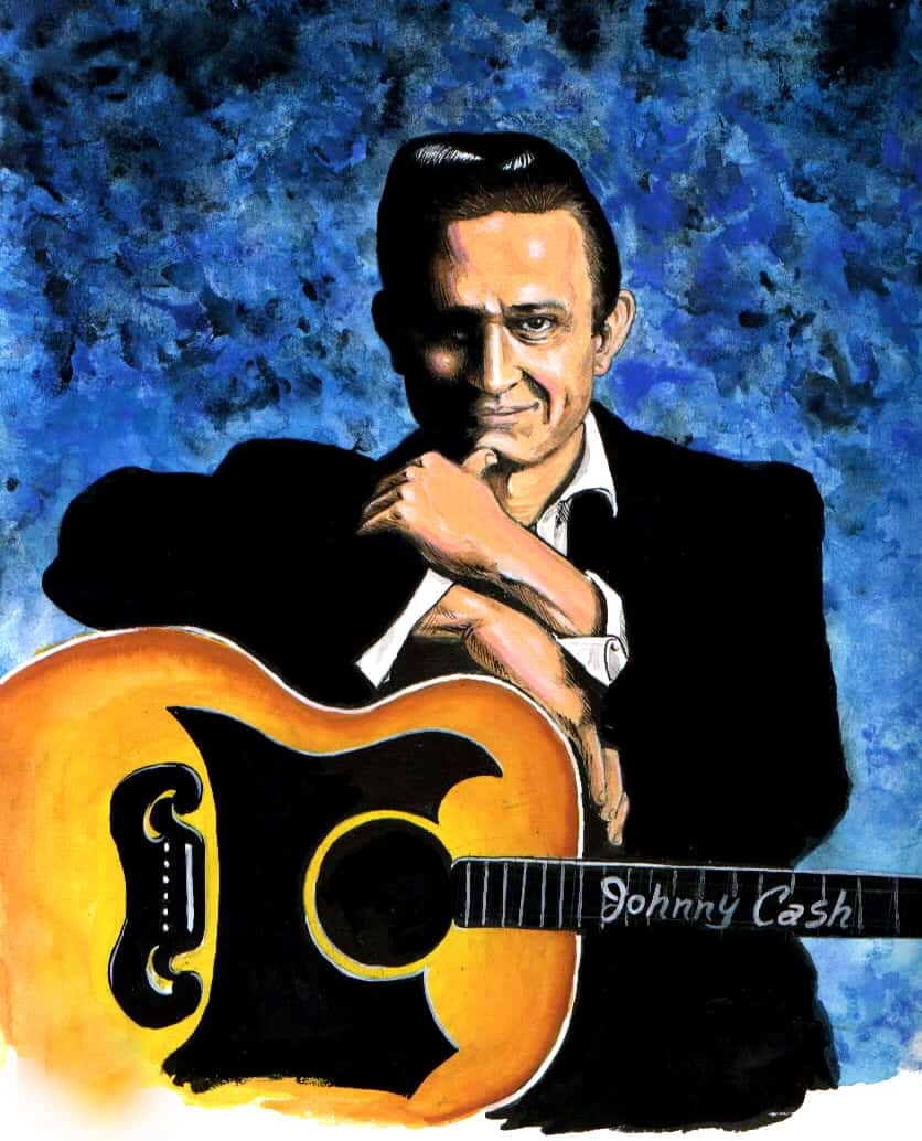 Johnny Cash — original illustration