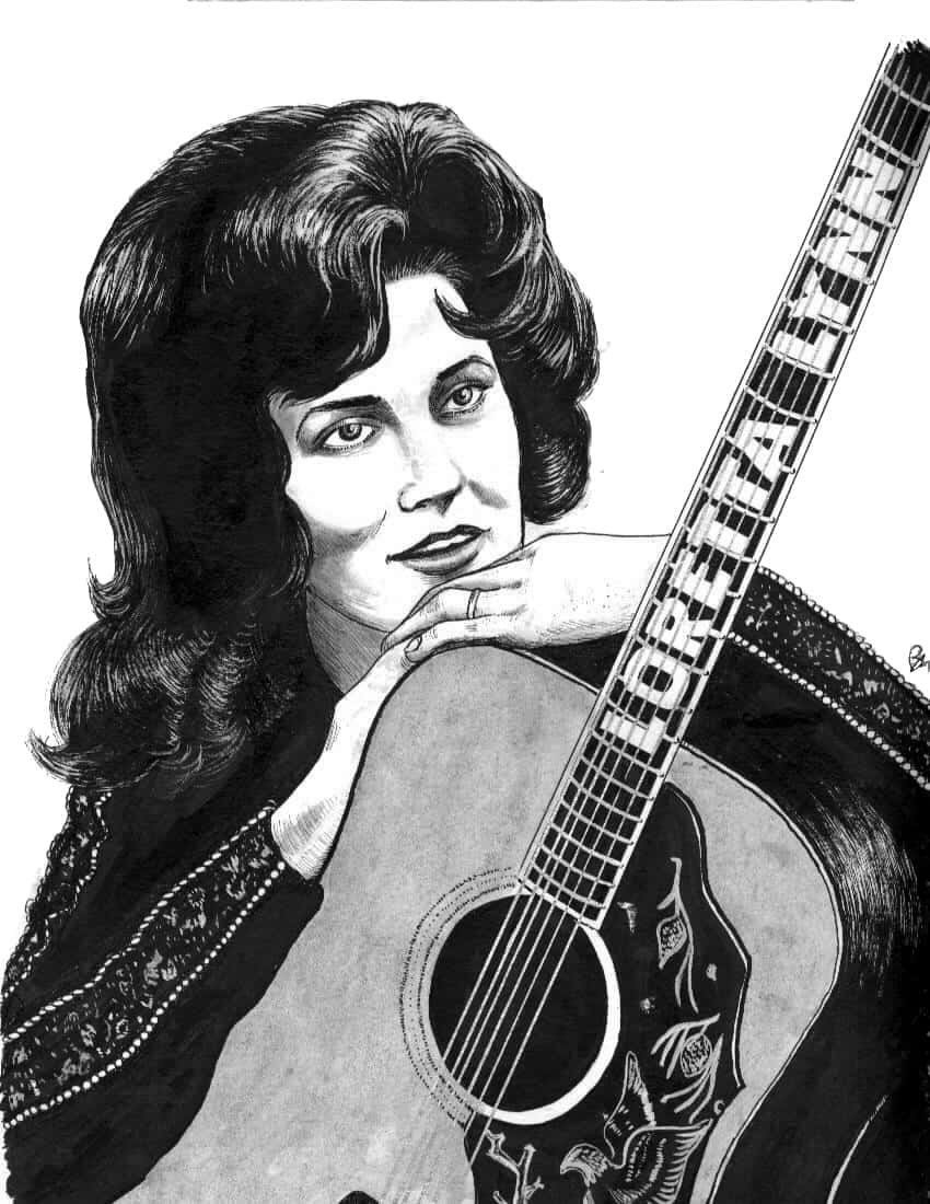 Loretta Lynn — original illustration