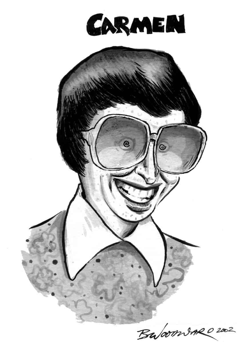 #7: Carmen — Not on the Guest List character illustration