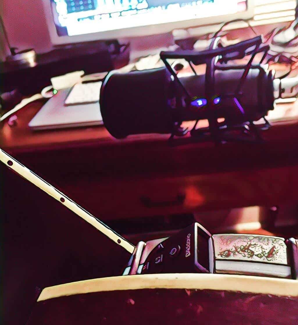 Banjo through a KEL HM-7U at Spatula Ranch Studios