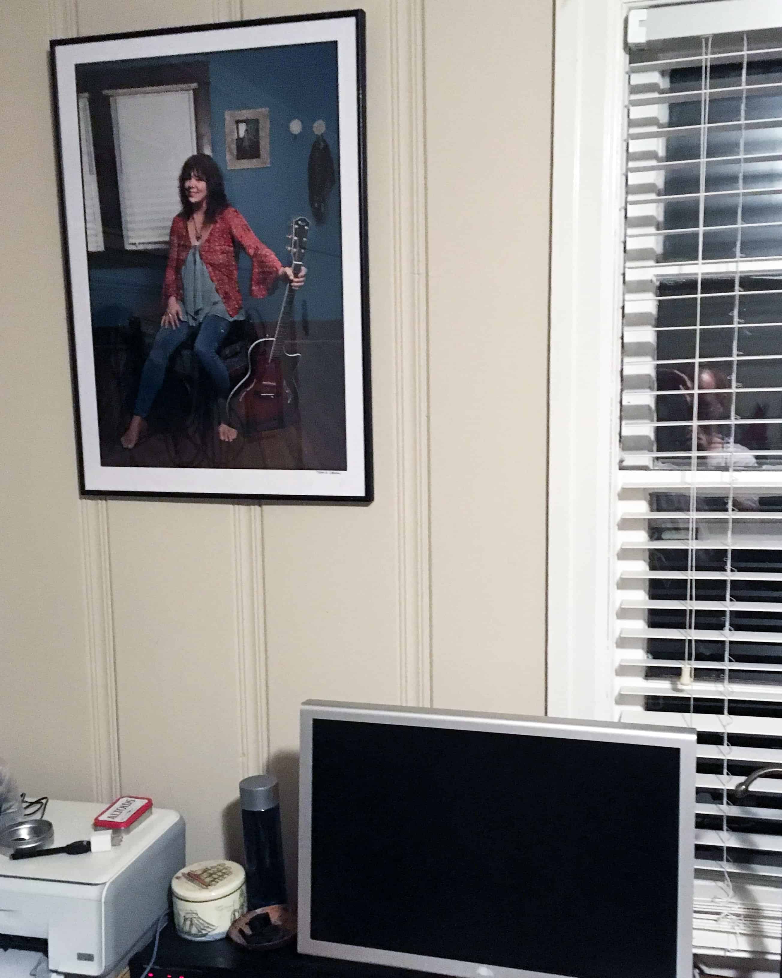 Saint Susan Cowsill watches over the studio